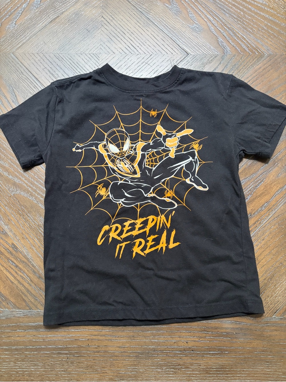 Marvel Spider-Man Miles Morales “Creepin’ It Real” Halloween T-Shirt – Kids XS